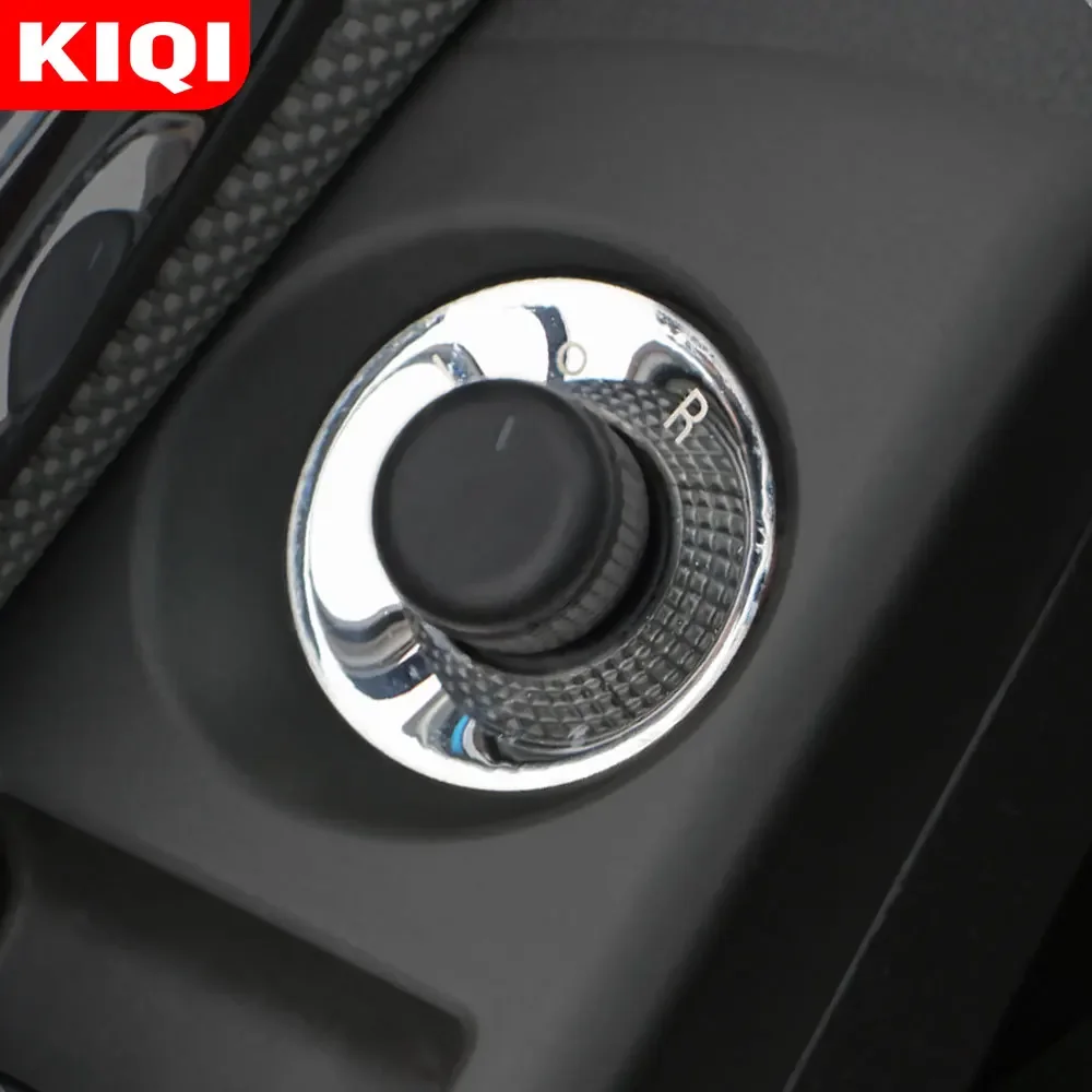 KIQI Car Rearview Mirror Knob Rear View Circle Sticker for Chevrolet Cruze Sedan Hatchback 2009 2010 2011 2012 2013 2014 2015