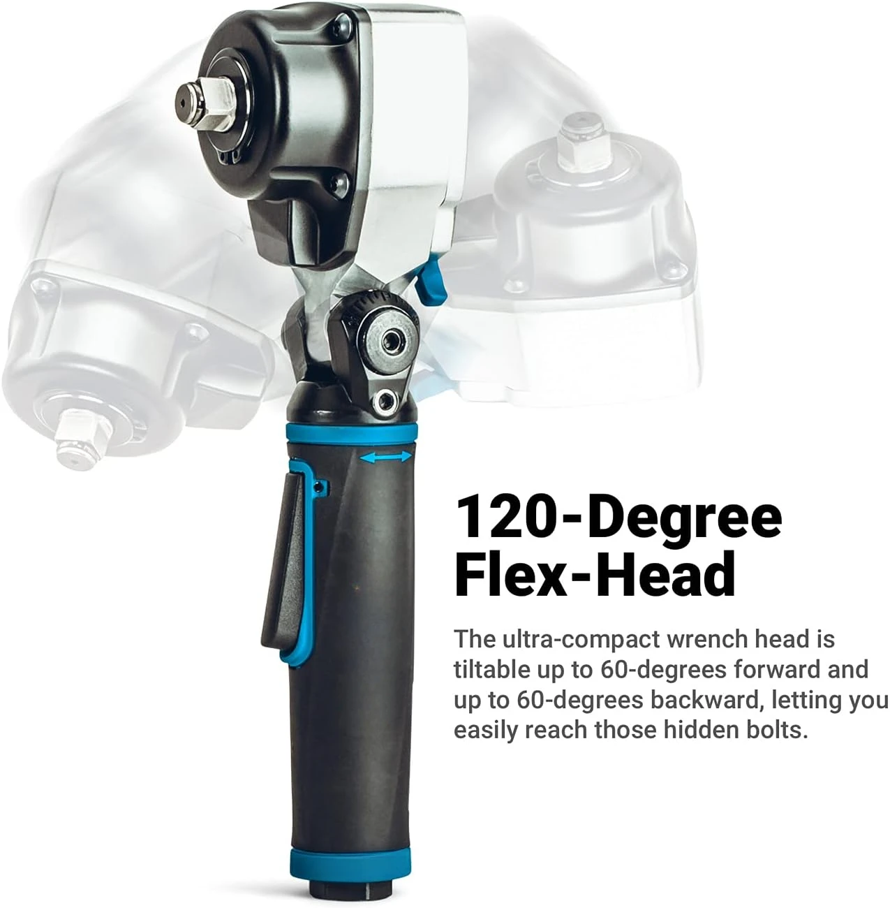 Air Angle Impact Wrench, 400 ft. lbs.