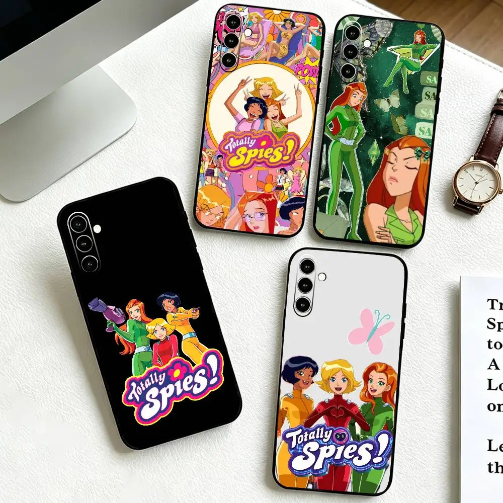 Cool gIrl T-Totally S-Spies - Funda de silicona suave para teléfono Samsung Galaxy A73, A72, A71, A70, A53, A52, A51, color negro