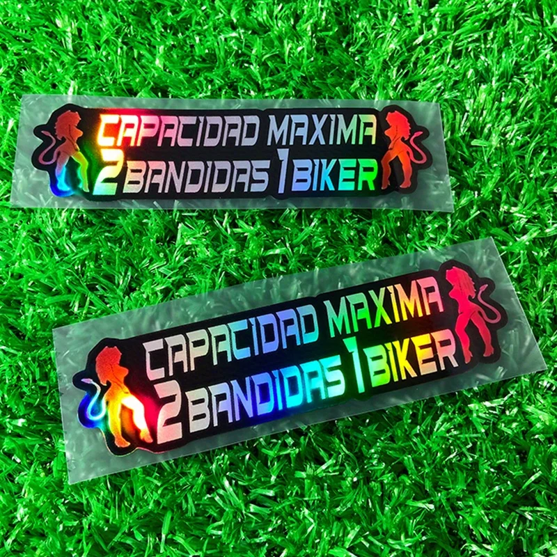 

1PC/2PCS Funny Meme Motorcycle Sticker Laser Waterproof Decal for Motorrbike Fuel Tank Front Fairing Helmet Box Electric Scooter