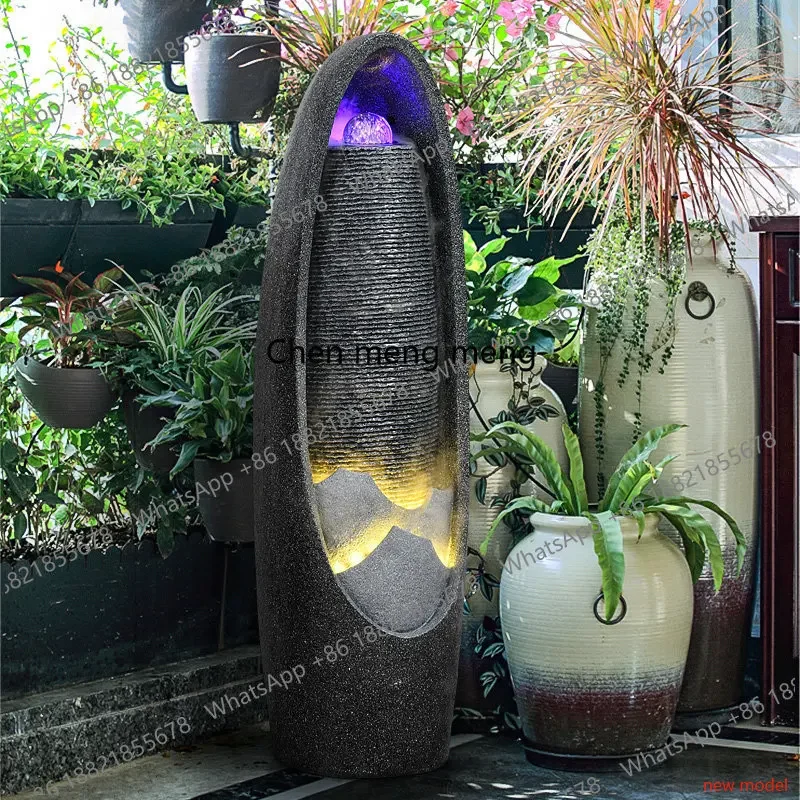 N138Landing, circulation, fountain entrance light luxury high-end living room housewarming opening ceremony