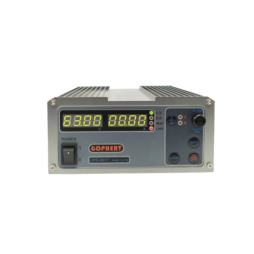 

CPS-6017 0-60V 0-17A Adjustable Constant Voltage Current DC Regulated Power Supply