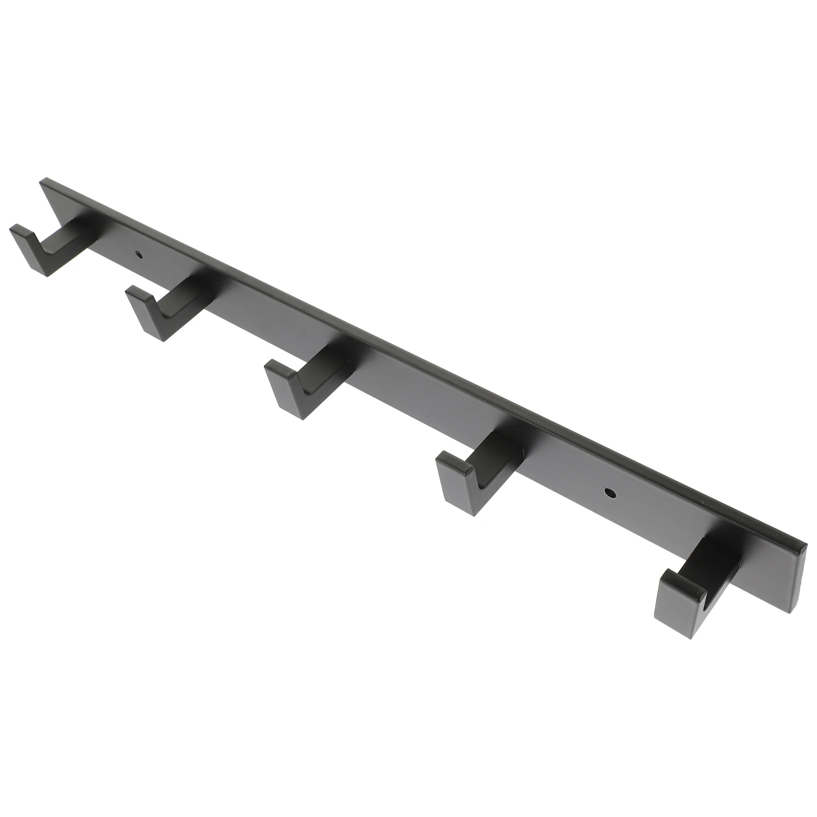 

Aluminum Space Saver Hooks for Wall Door Bathroom Punch Free Sticky Double Chrome Black Hanging Towel Hook