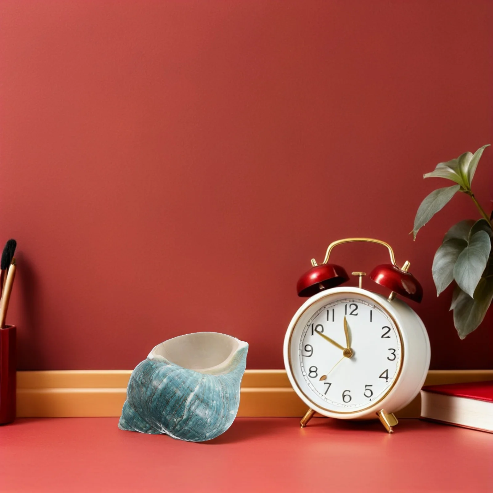 

Natural Conch Shell Ornament Mediterranean Seashell Ocean-Themed Aquarium Tank Decor Coastal Tabletop Nautical Ornament