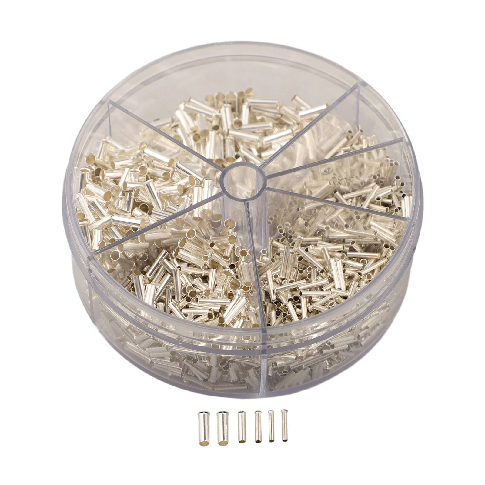 Complete Set of Non Insulated Terminal Ferrules 1900pcs Featuring Five Distinct Models for All Your Wiring Needs