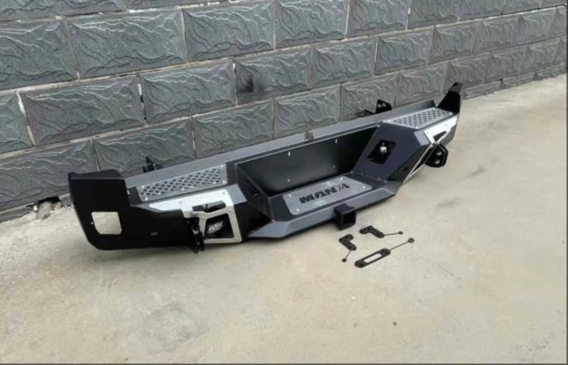 Brand New Luxury Steel Rear Bumper for Isuzu D-Max 2012-2019 Easy Install with Fog Light Cutouts