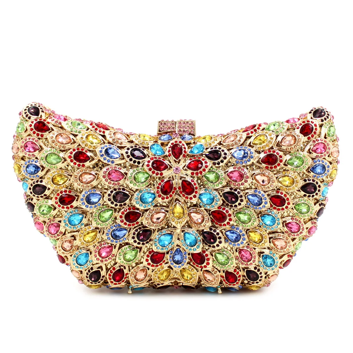

empty metal crystal dinner bag diamond bag women's clutch bag