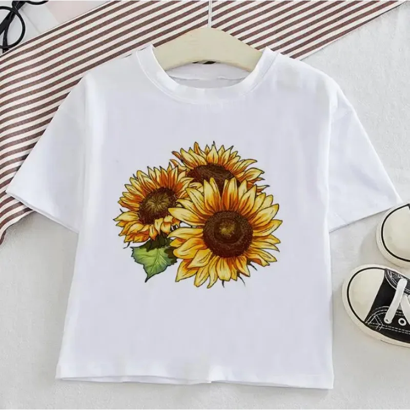 Sommer heißer Verkauf Kurzarm Kinder T-Shirt für Jungen Cartoon lässig T-Shirts Mädchen Tops Leopard Kinder Kleidung