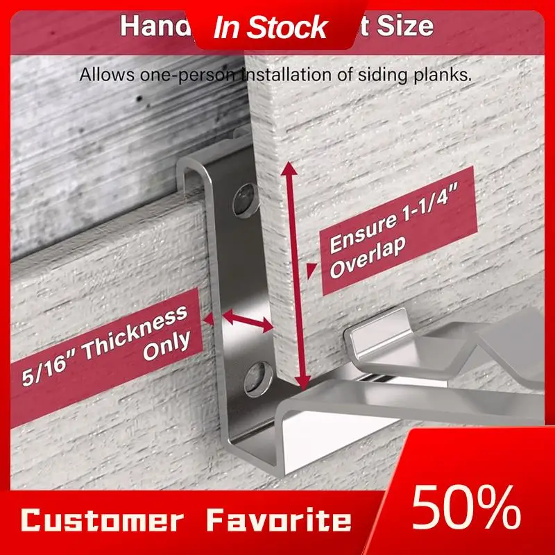 

AT03 Top 4-Pack Hooks For Hardie Board Siding Tools, For 5/16Inch Fiber Cement Siding, Wall Anchor Siding Installation Tools