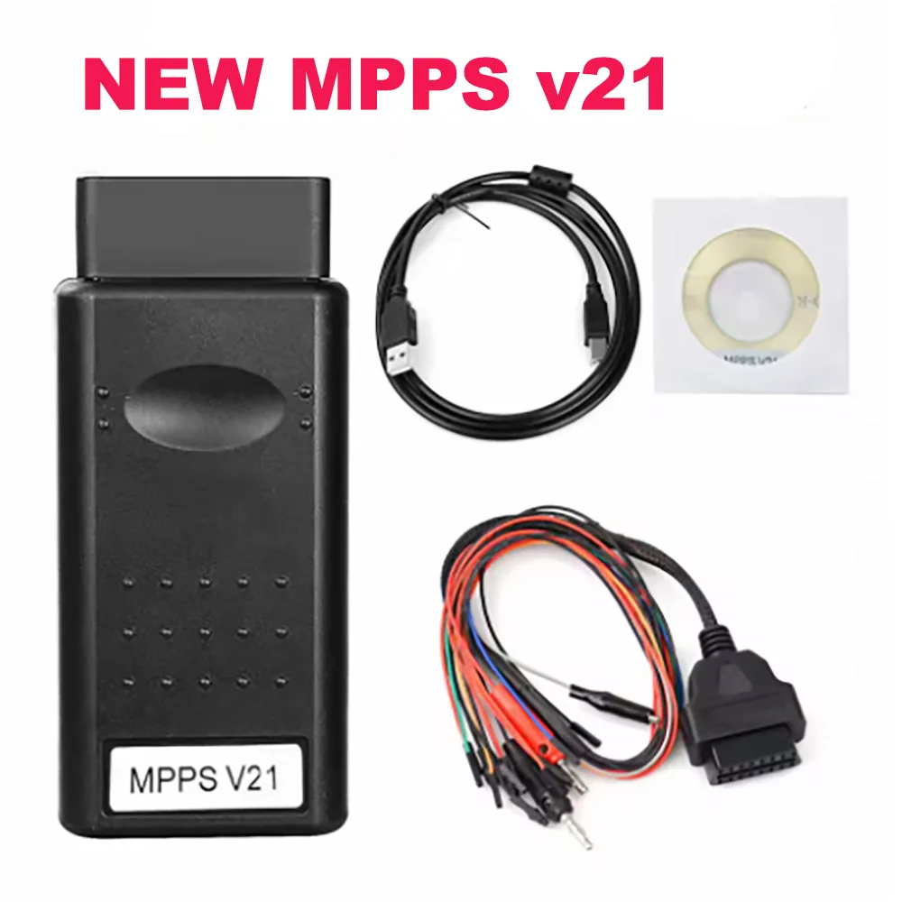 MPPS V21 ECU Flasher Tool Support Tricore ECU Programming & Unlock SMPS Multiboot ECU Adapter OBD2 Cables diagnosis Tools