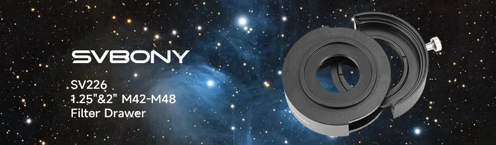 Svbony SV227 1,25" 5 nm Schmalbandfilter-Set H-Alpha SII-CCD OIII-CCD SHO für DSO-montierte Deep Sky-Beobachtung von Lichtverschmutzung – Detail 1