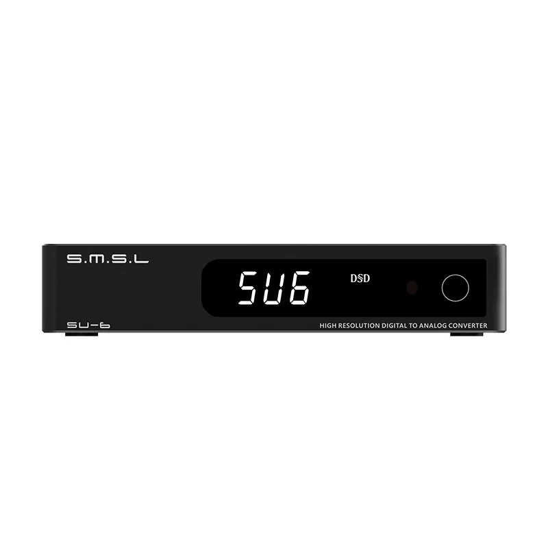 SMSL SU-6 Decoder ES9038Q2M OPA1612*4 32Bit/768kHz DSD512 Bluetooth 5.0 SU6 Desktop Mini Audio DAC with Remote Control