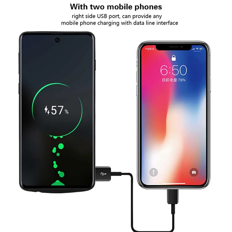 Battery case For Samsung Galaxy S10 S10e Silicone Shockproof Battery charger case Slim power bank case Cover ForSamsung S10 Plus