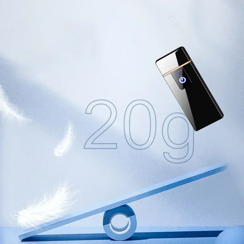 Windproof USB Rechargeable Touch Sensor Electric Lighter Type-C Cigarette Lighter Men Gadgets Gift Smoking Accessories
