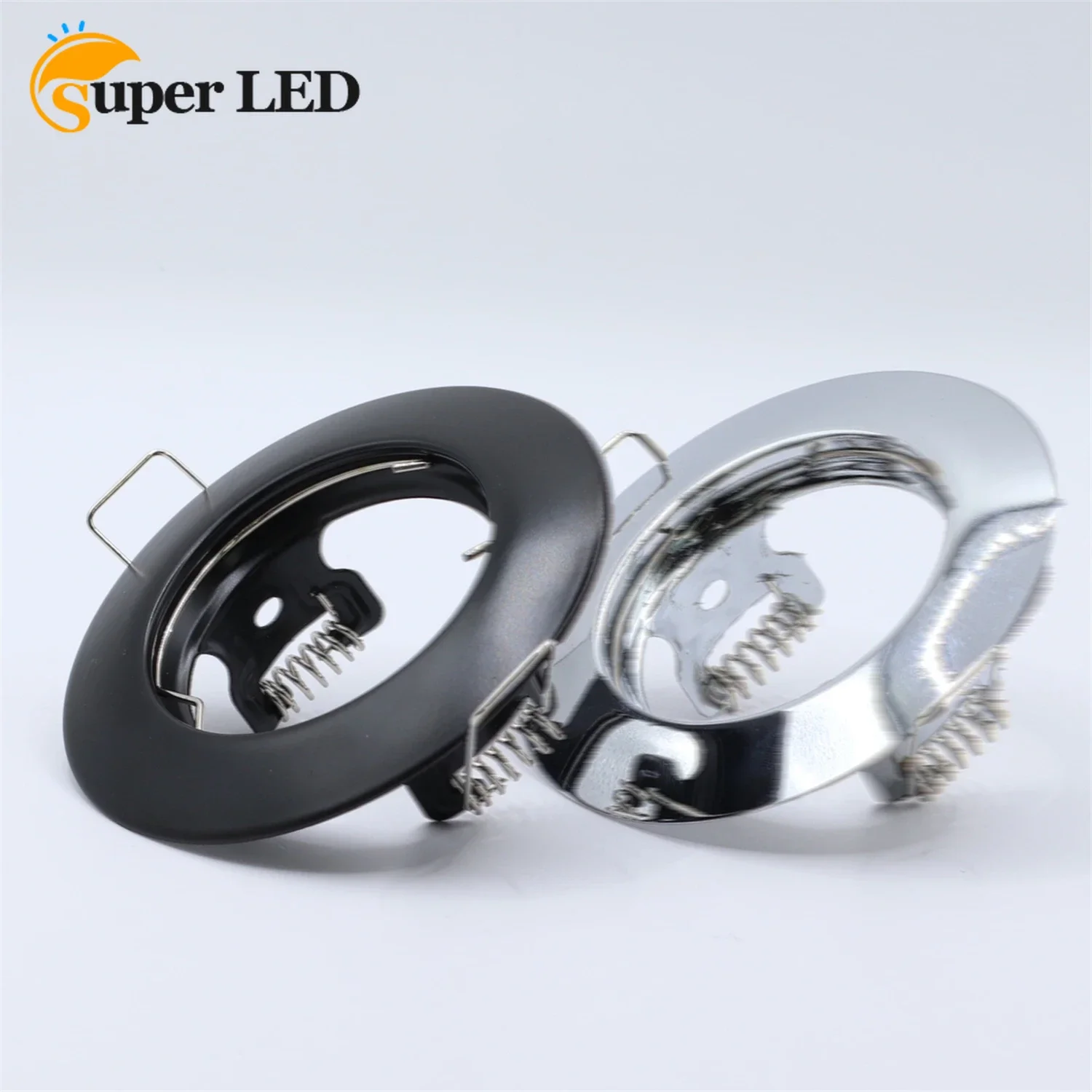 MR16 GU10 Ceiling Round Frame Lighting Accessories Black Recessed Downlight Holder Adjustable Frame LED GU10 MR16