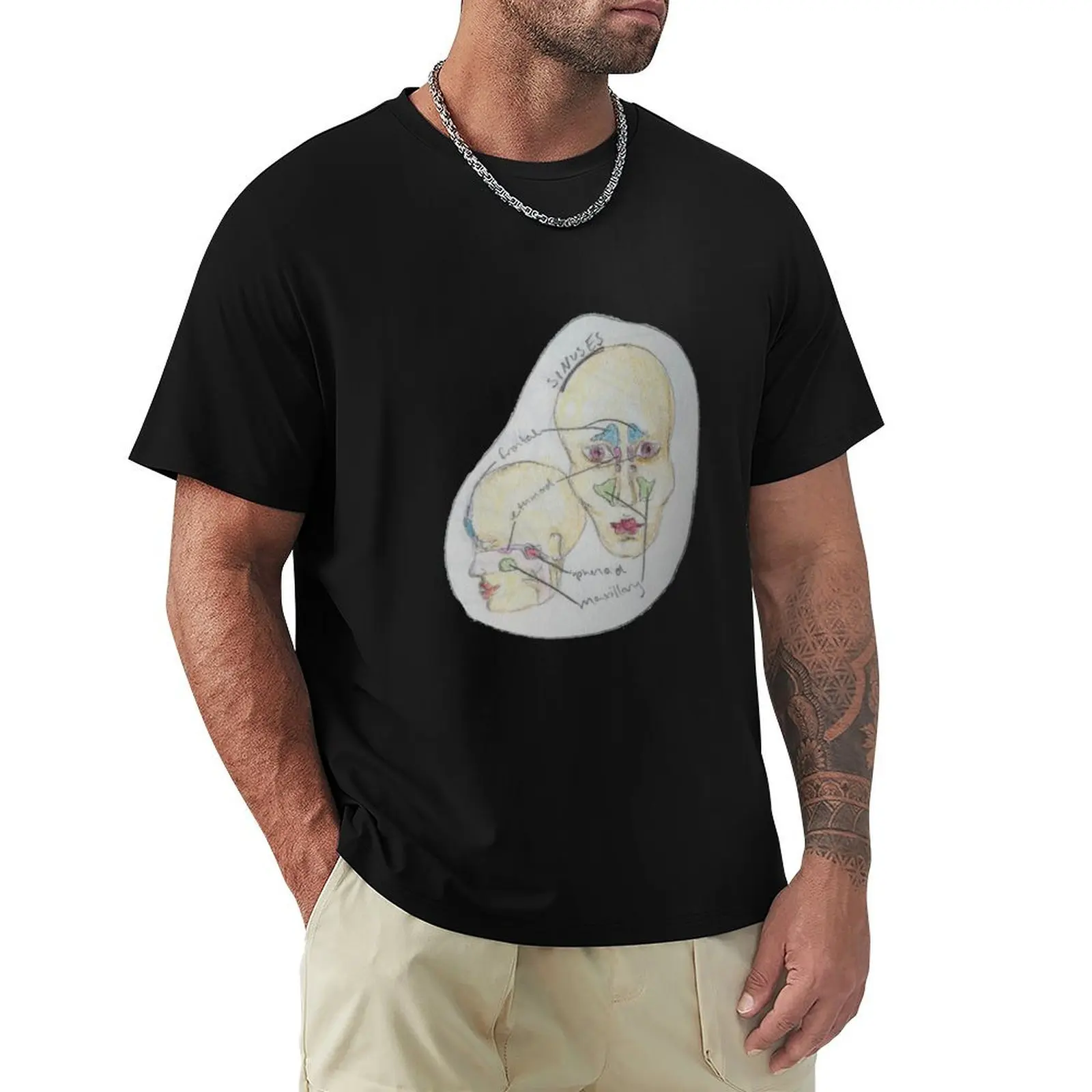 

Sinuses T-Shirt oversize t-shirts man Man t-shirt tees Men's cotton t-shirt