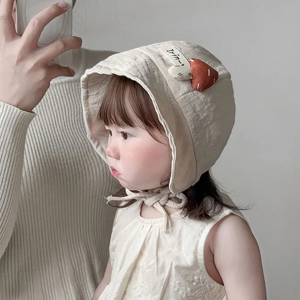 

Breathable Mushroom Kids Sunhat Korean Style Wide Brim Sun Protection Panama Hat Foldable Cotton Baby Bucket Hat Girls