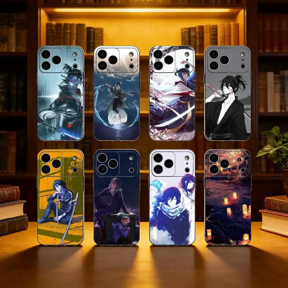 

Anime N-Noragami Phone Case For iPhone 17,16,15,14,13,12,11 Plus,Pro Max,Soft Silicone Cover