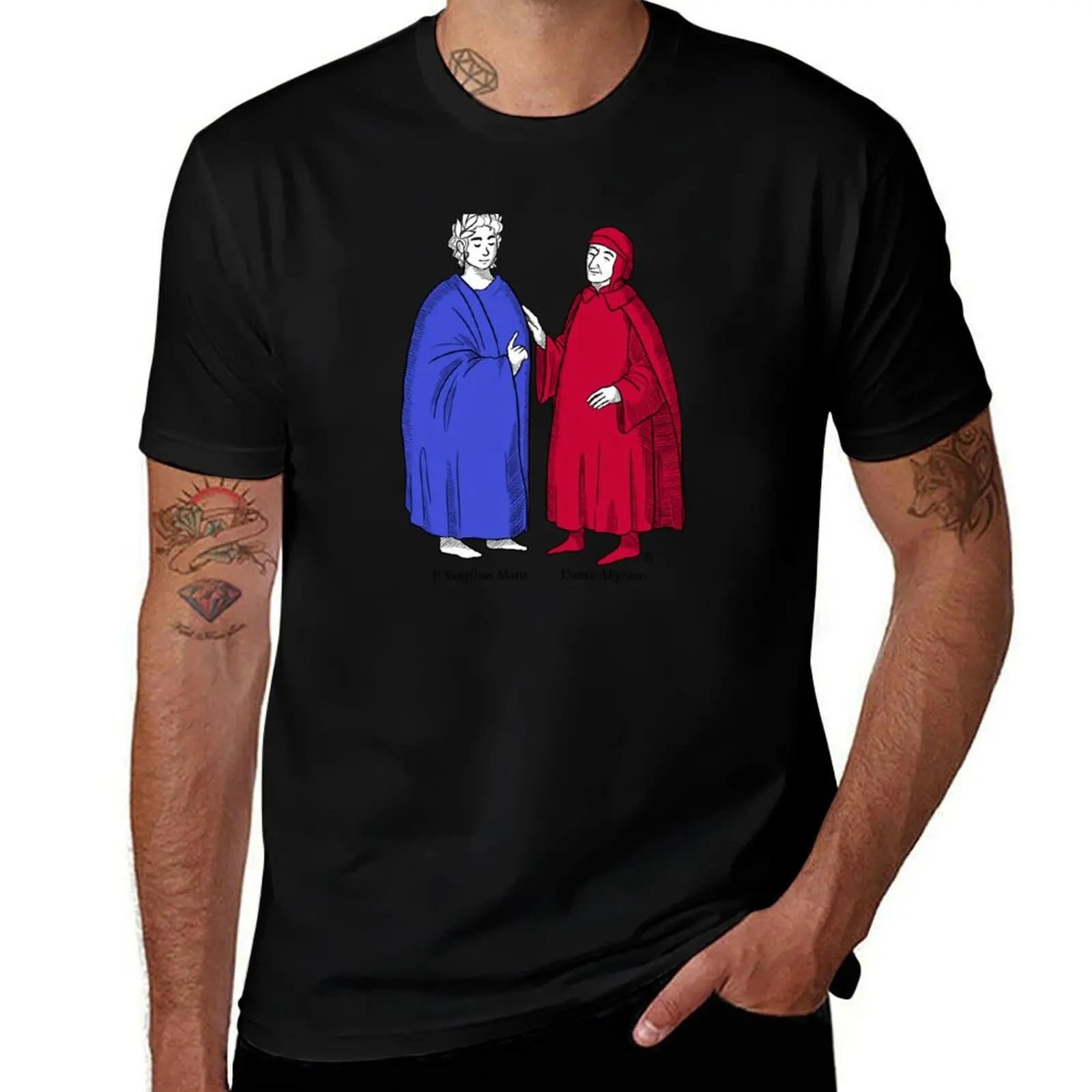 Vergil and Dante (colors) T-Shirt Sporty Breathable Short Sleeve T-Shirt