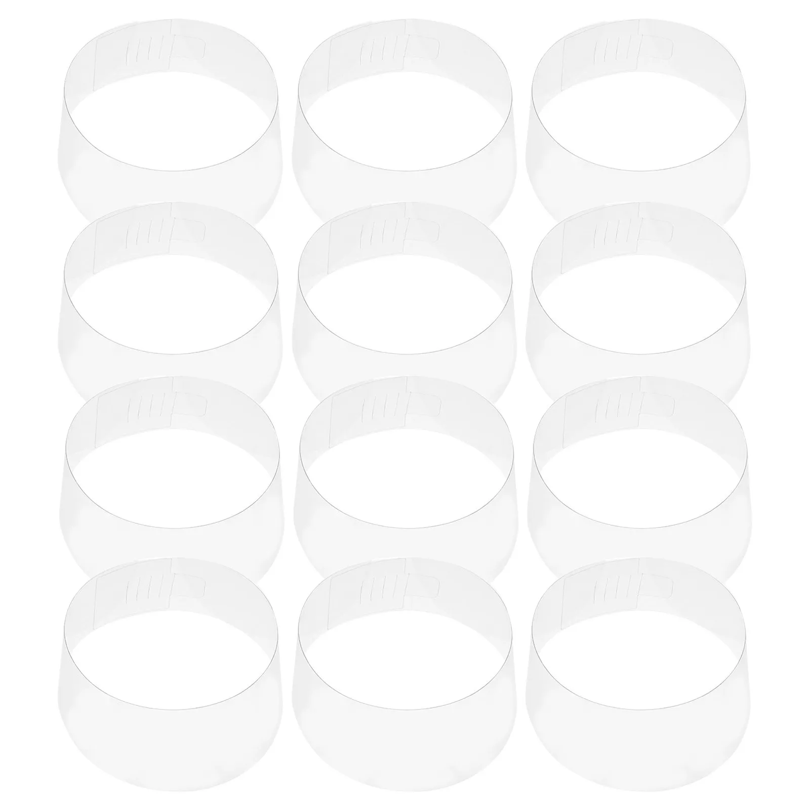 12Pcs Hat Form Insert Plastic Adjustable Buckle Support for Bucket Baseball Fedora Straw Panama Hat Organizer Display Stand
