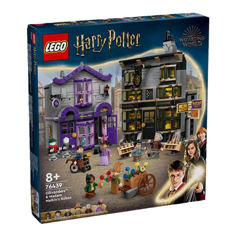 Lego Harry Potter 76439 Diagon Alley Wand Magic Robe Shop Regalo del Día de los niños y niñas