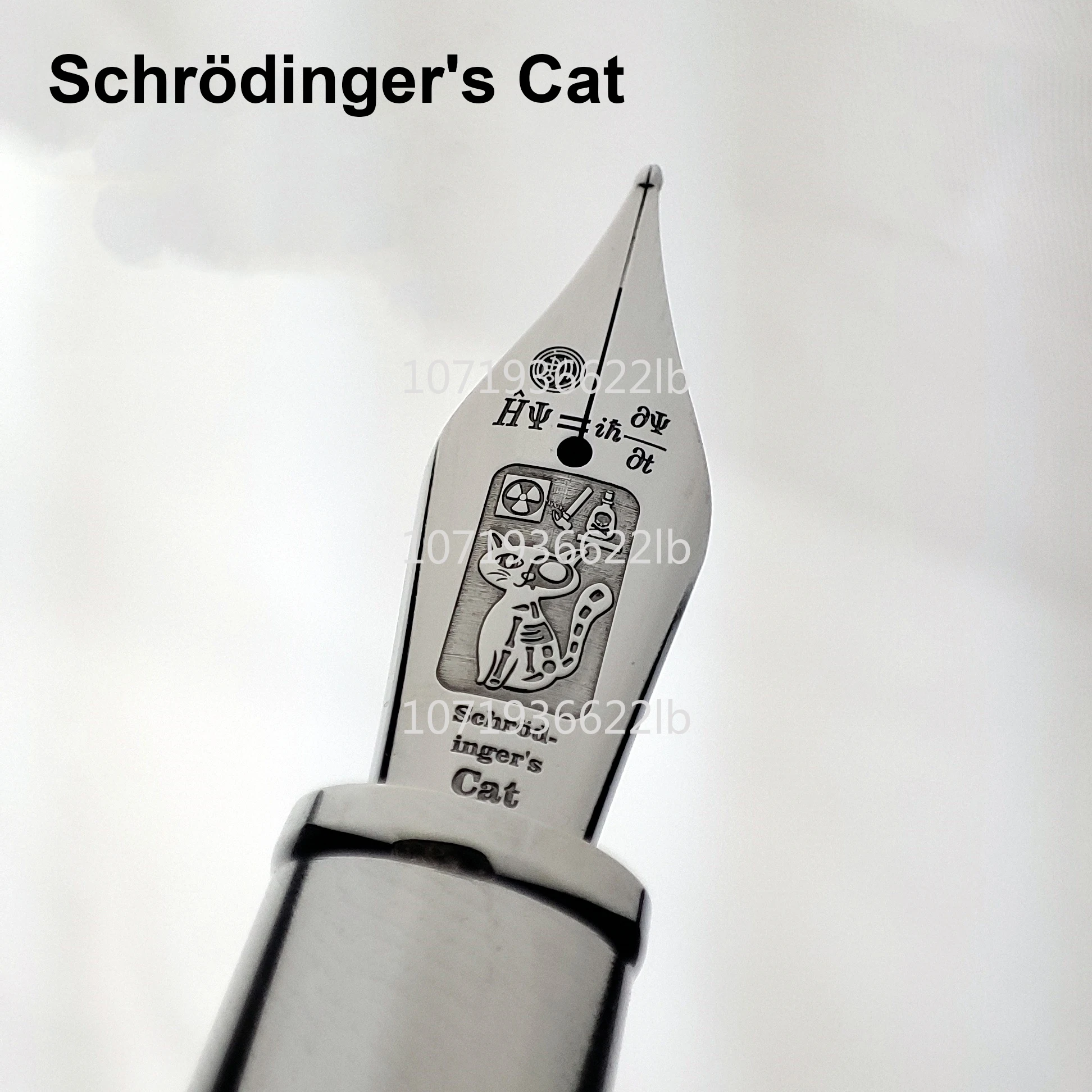 Tangmoon BooKer.Gr Hera Original Stainless Steel Geometric Fountain Pen Schrödinger's Cat BOCK/Nib Writing Business Gift Pen