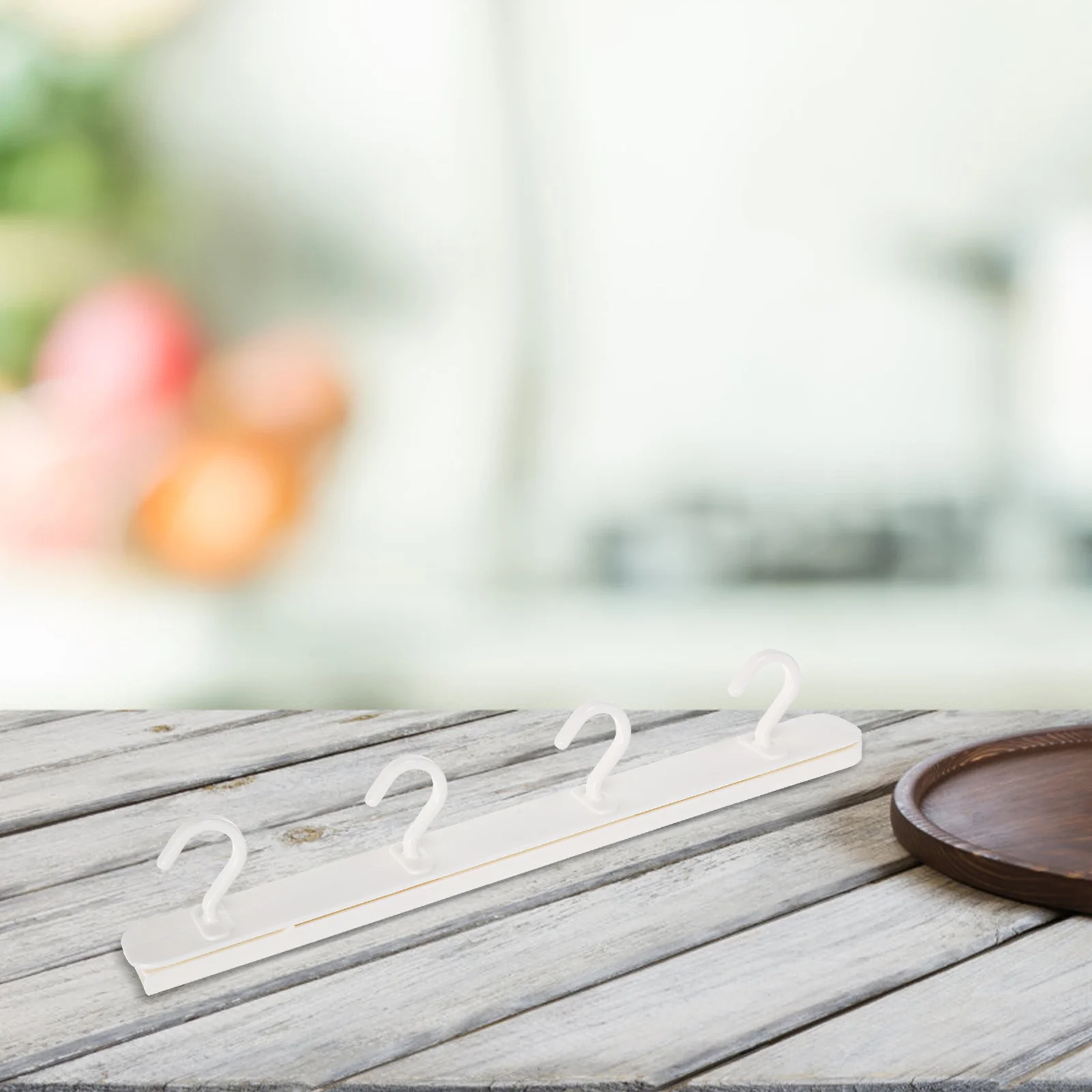 

Retractable Punch Free Hook Sliding Kitchenware Hanger Under Cabinet Organizer Space Saving Towel Mug Key Holder