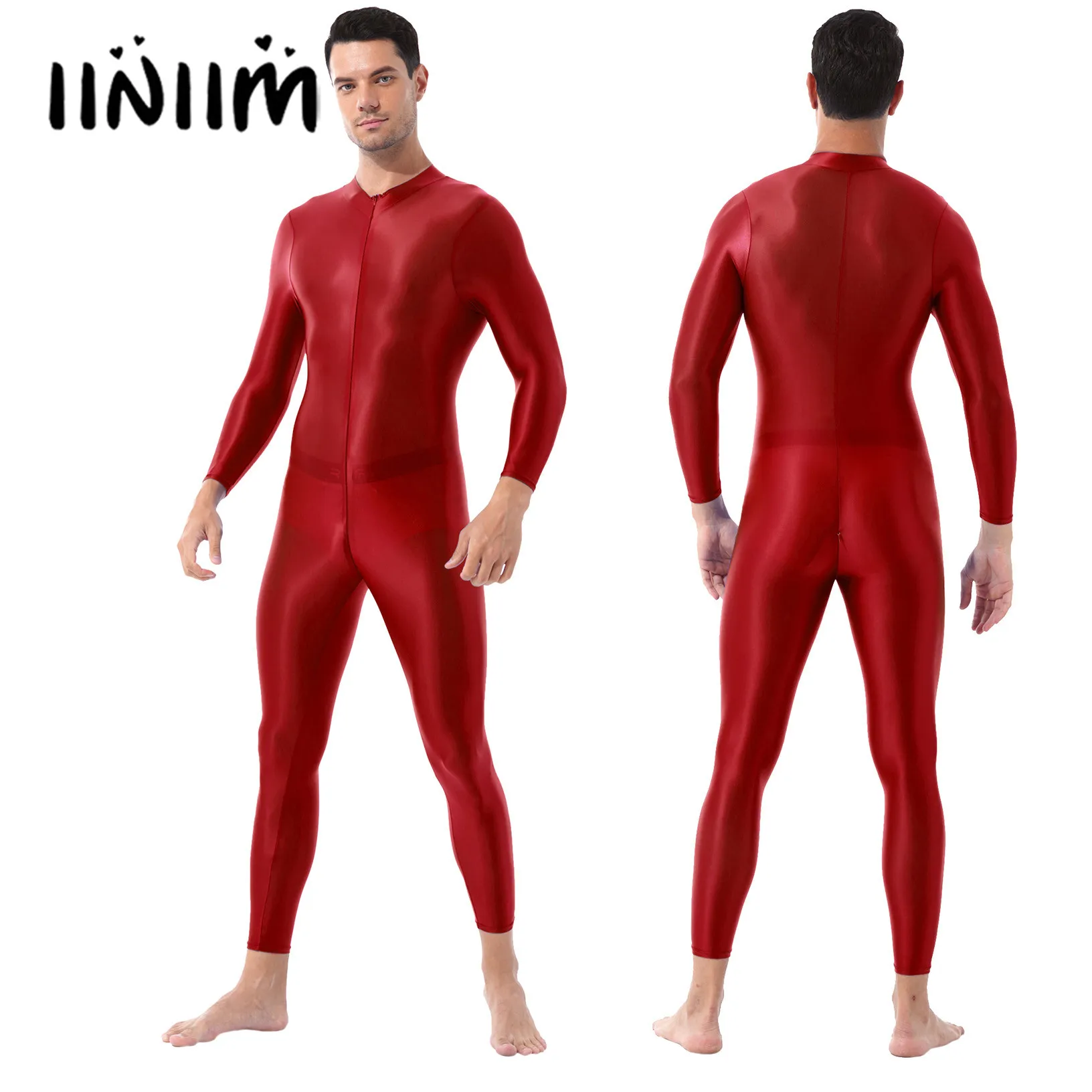 

Мужские сексуальные двухсторонние колготки на молнии, боди, Колготки с высоким воротником и длинными рукавами, трико, трико