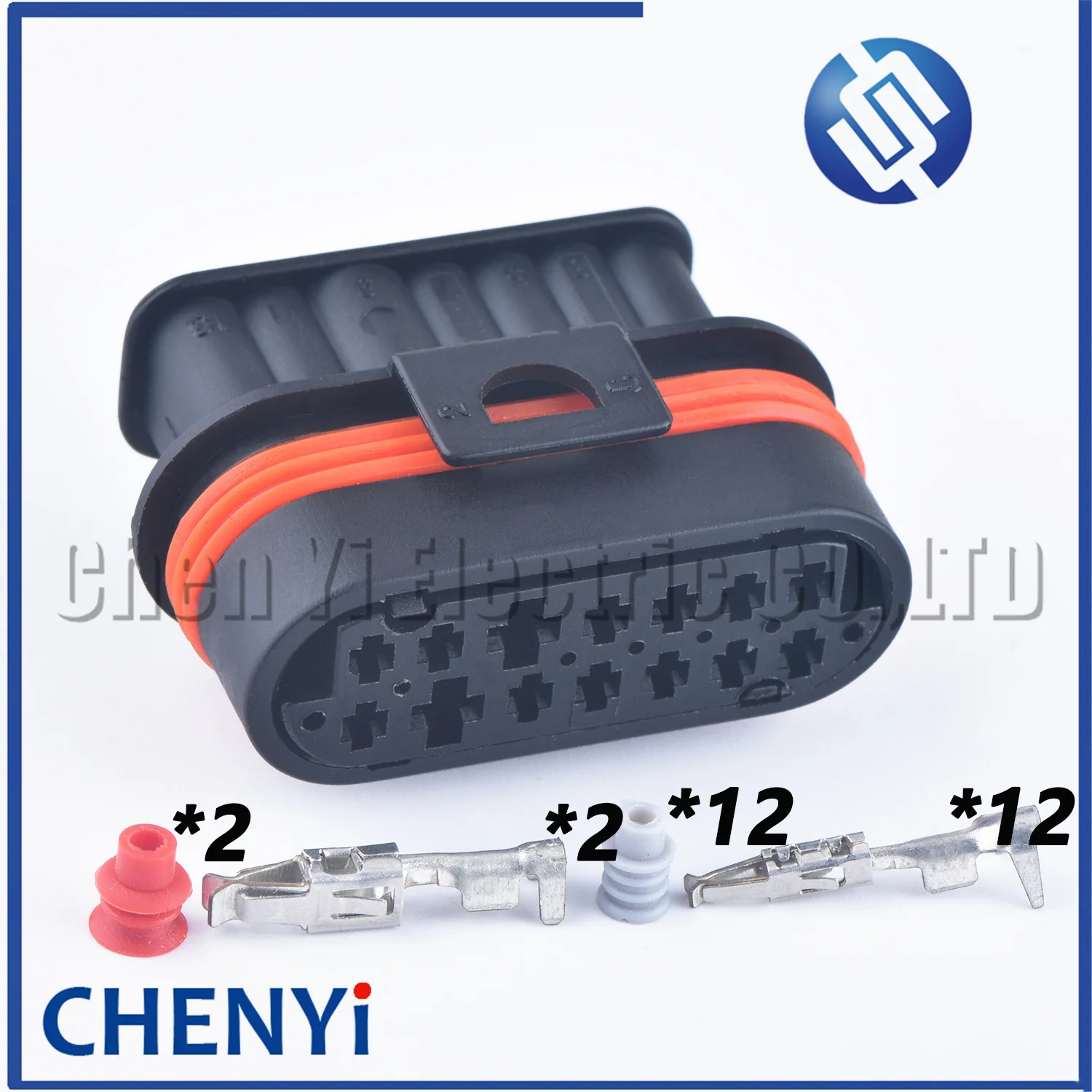 14 Pin 2B+12S female Composite automotive waterproof connector Diesel heater plug 225201040011 967526-1 For HELLA 732261-00