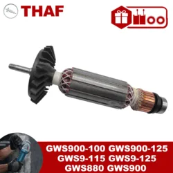 AC 220V 240V GWS900-100 GWS900-125 Armature Rotor For BOSCH Angle Grinder Spare Parts Grinder GWS 900-100 GWS 900-125
