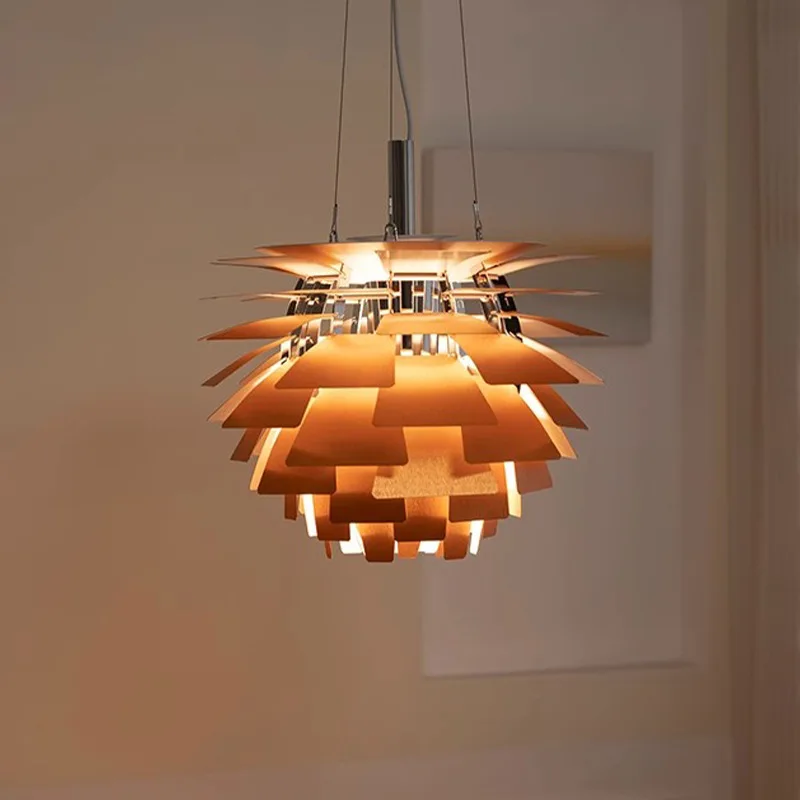 

Pine cone chandelier Nordic living room dining room bedroom villa designer lamps