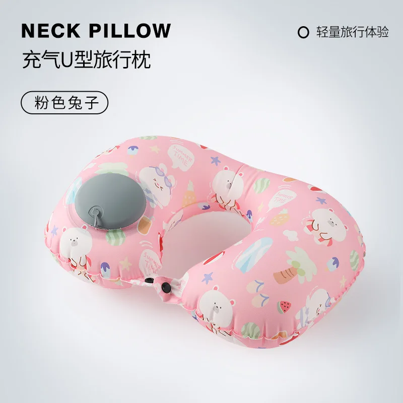 

1/8pcs Inflatable Travel Pillow - Portable Neck Support Pillow Pressure-Inflated U-Shaped Pillow Essential for Travel