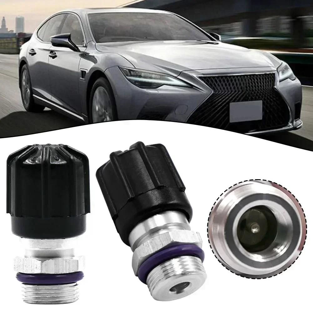 

1 Pair High Low Side A/C Charge Port Air Conditioner Ball Valve Core Kit Metal Plastic Silver Black Seal Ring Automobiles Parts