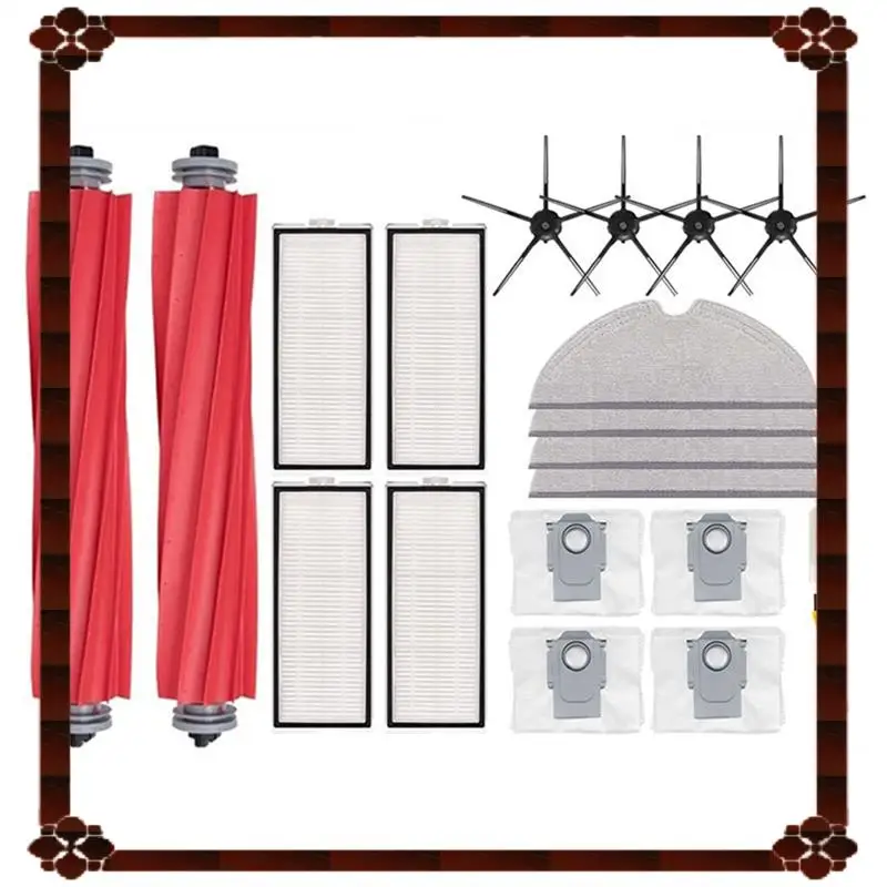 قطع غيار توصيل لمدة 24 ساعة، فرشاة جانبية رئيسية، فلتر Hepa للمكنسة الكهربائية Xiaomi Roborock Q7 Max، Q7 Max+، Q7 Plus، T8