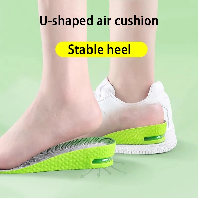 1Pair/2Pair Height Increase Sports Insole Air-Cushioned Shock-Absorbing Insoles Men Women Breathable Comfort Insoles, image 5