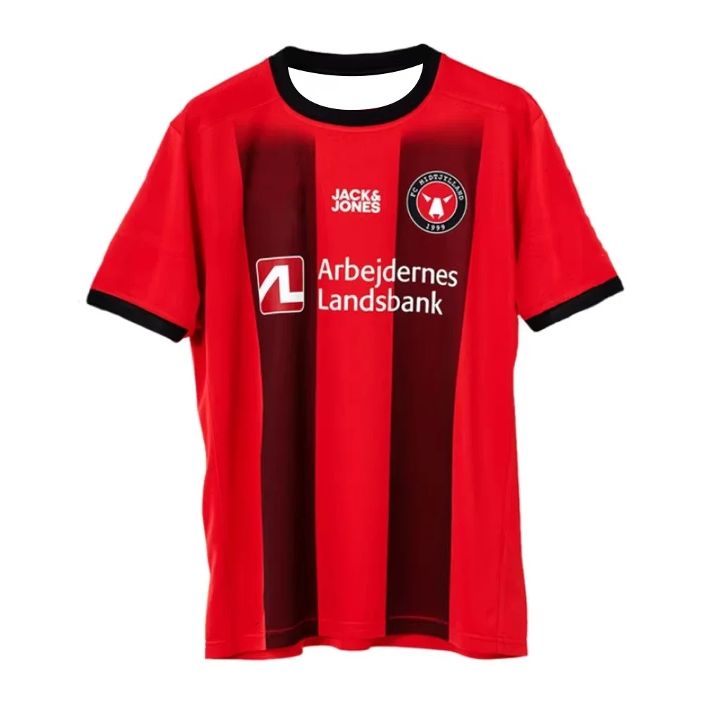 

2024-25 Men's FC Midtjylland Football Short Sleeve Youth Training Football Uniform Quick Dry Downhill Motorcycle T-Shirt