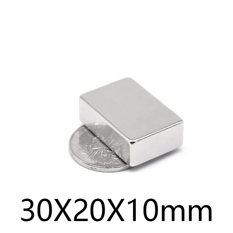 1-30pcs 30x20x10mm Small square Fridge Magnets N35 Neodymium magnetic 30*20*10mm block rare earth Magnet Powerful 30*20*10mm