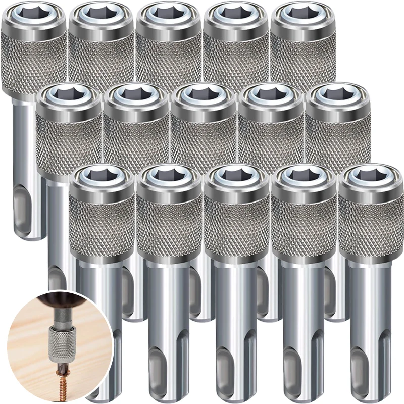 

1-10pcs Electric Hammer Hexagonal Conversion Connecting Rod Sleeve Round Shank Shank Adapter Converter Impact Drill Head Adapter