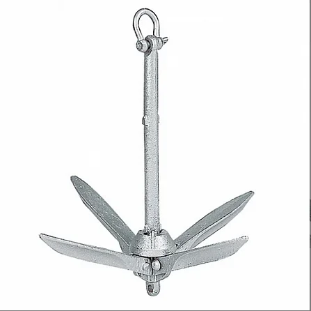 carbon steel  inflatable boat galvanized folding anchor