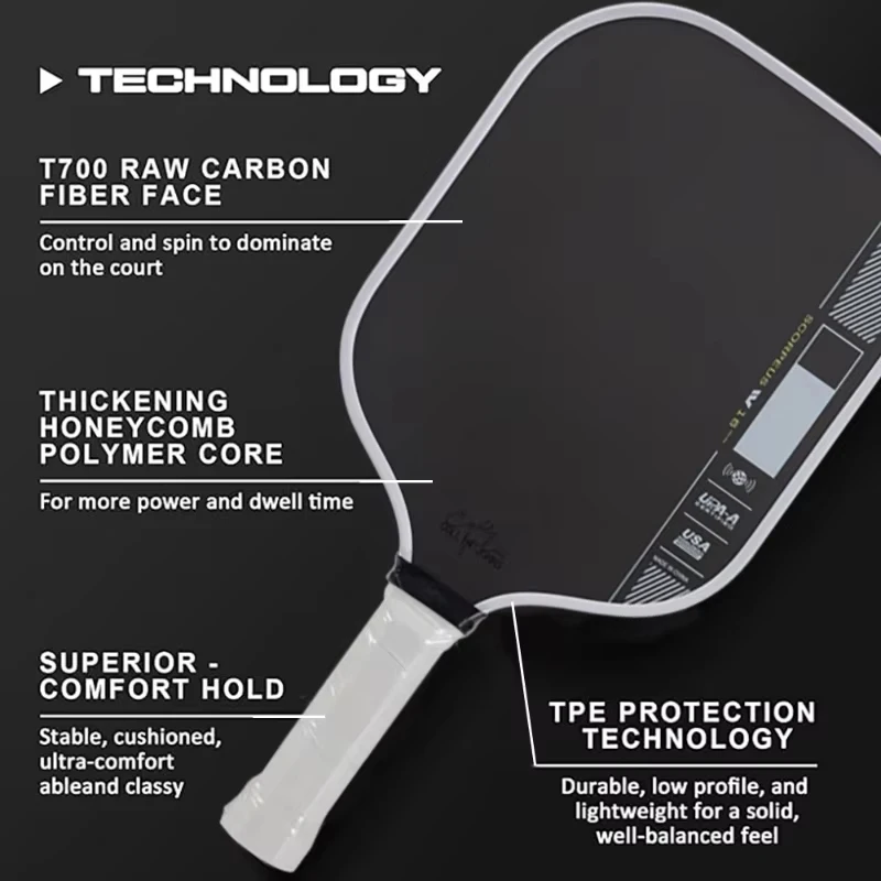 

2025 New Scorpeus Pro IV Pickleball Paddle 14mm/16mm GEN 4 TFP Foam Core With Tora Christmasy T700 Carbon Fiber Surface