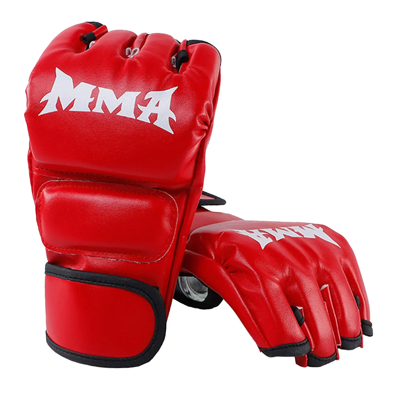 

Boxing Gloves Half Finger Training Mitts Open Palms for Sparring Men Women