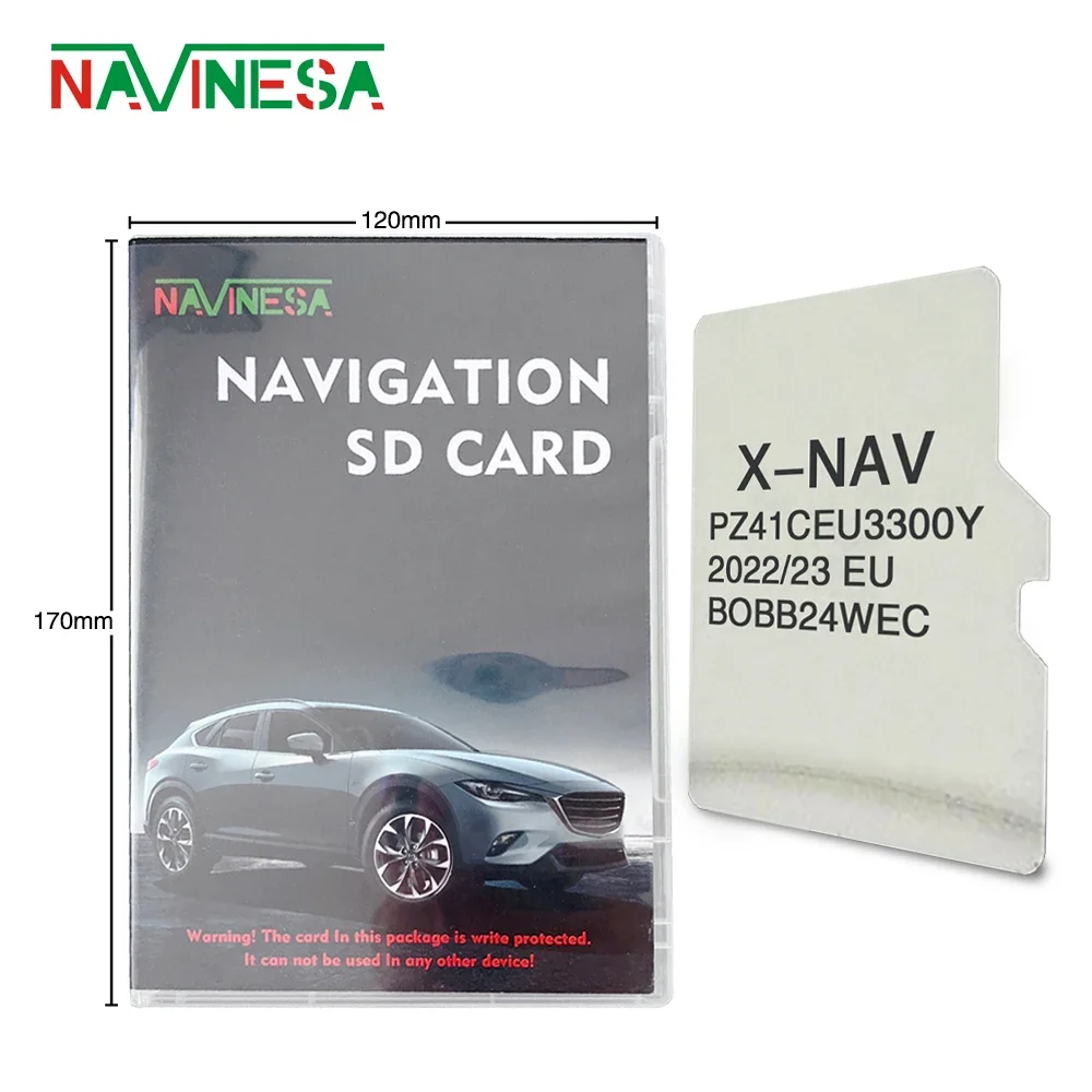 Use for Toyota AYGO 2023 Navigation TF Card X-NAV 8GB Cover Countries Denmark Spain Estonia England France Finland Greece