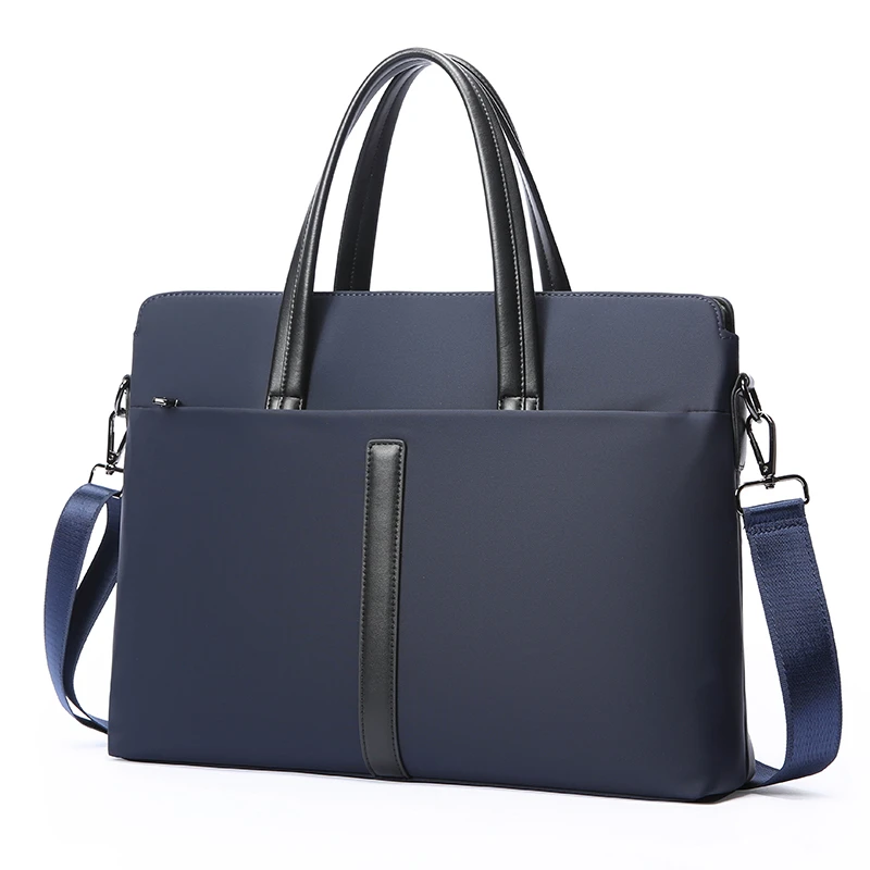 Simple Business Laptop Bag Oxford Cloth Handbag Can Print Logo Notebook Computer Bag Neutral Pure Color Polyester Lining