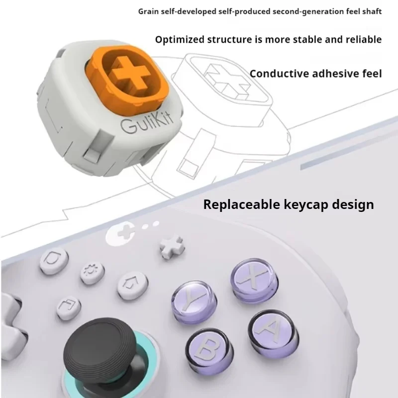 Kk 3max Dual Hall Wireless Controller Game Switch Ns Pc Bluetooth Phone Steam Black Myth Wukong Celeste Stardew Valley Starfield