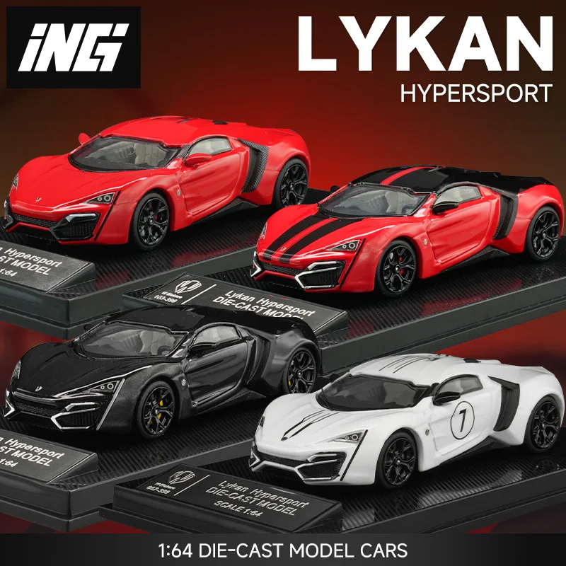 

ING 1/64 LYKAN metal diecast cars Toys For Boys collect ornaments Sports car models