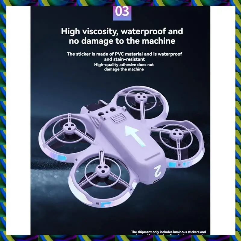 Светящаяся наклейка на тело Daily для DJI Neo, водонепроницаемая защитная пленка против царапин, наклейки для ночного полета, аксессуары для DJI Neo A