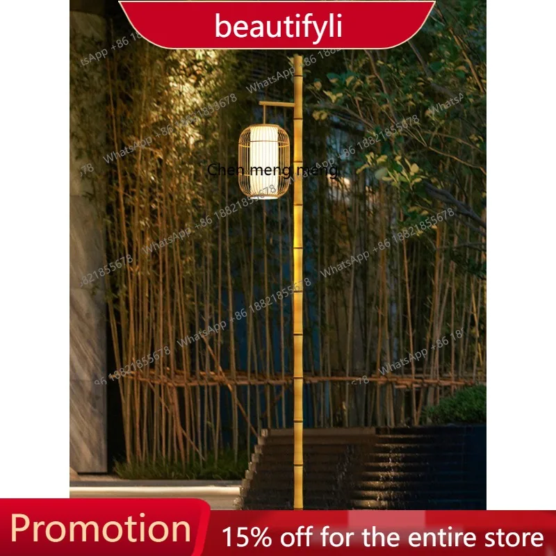 

s51 Outdoor waterproof courtyard high pole lamp B & B scenic outdoor garden park garden street lamp