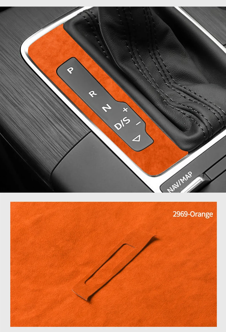 Für Audi Sport 8V A3 S3 (2014-2019) Hergestellt aus Alcantara Gear Shifter Panel Trim Aufkleber Auto Performance Interior Tuning Zubehör – Detail 10