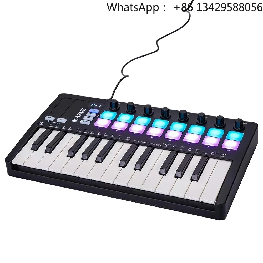 M-VAVE SMK-25 II Portable Electronic Mini MIDI Controller Musical Composition Beat Pad
