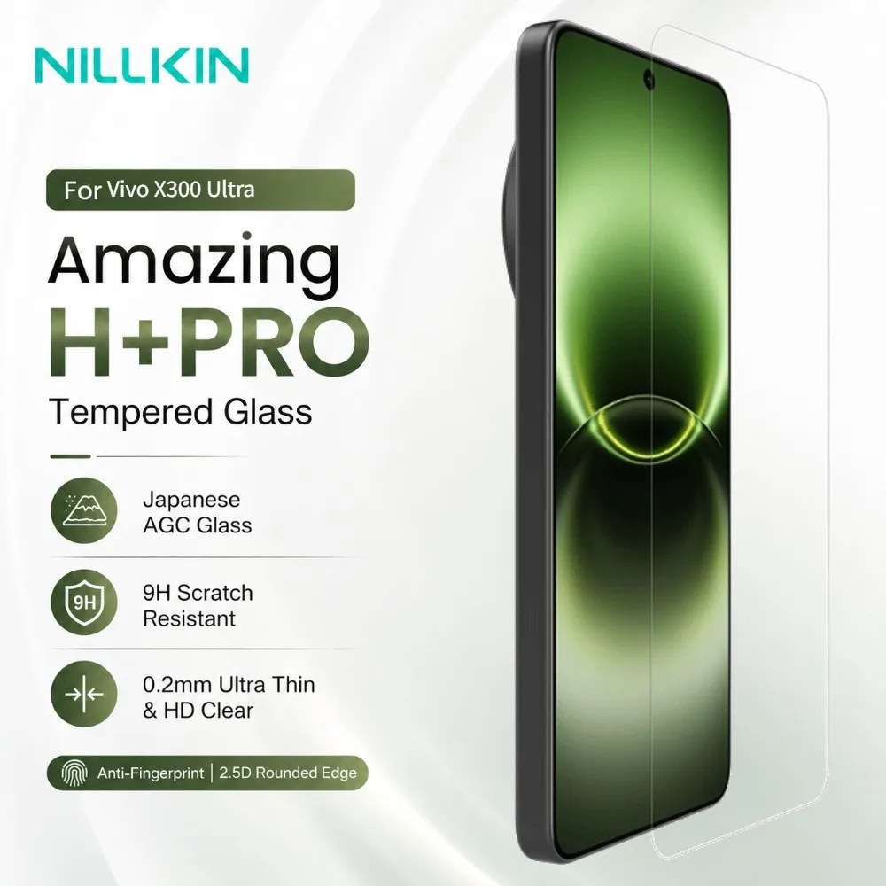 NILLKIN Tempered Glass For VIVO X300 Ultra Film Ultra-Thin HD Clear Support Fingerprint Unlock Oleophobic Coating FM5000